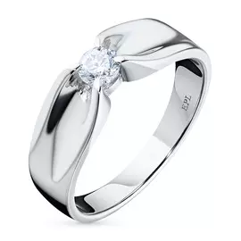 Кольцо из белого золота с бриллиантом э0901кц07120500