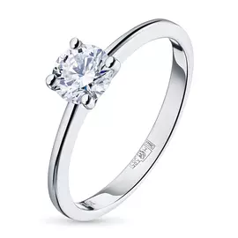 Кольцо из белого золота с бриллиантом э0901кц07132200