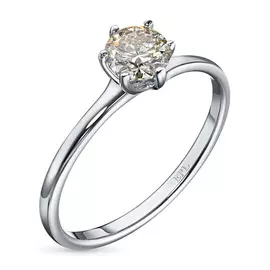 Кольцо из белого золота с бриллиантом э0901кц07200219