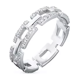 Кольцо из белого золота с бриллиантами э0901кц07210011