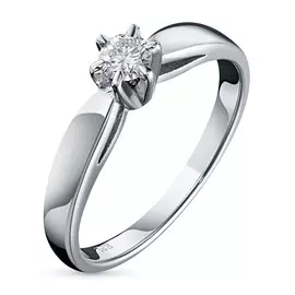 Кольцо из белого золота с бриллиантом э0901кц08090800