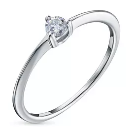 Кольцо из белого золота с бриллиантом э0901кц08200112