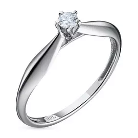 Кольцо из белого золота с бриллиантом э0901кц08200118