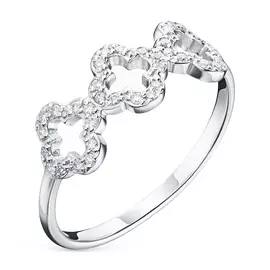 Кольцо из белого золота с бриллиантом э0901кц08210003