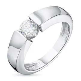 Кольцо из белого золота с бриллиантом э0901кц08210857