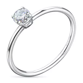 Кольцо из белого золота с бриллиантом э0901кц08210868