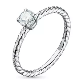 Кольцо из белого золота с бриллиантом э0901кц08210871