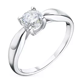 Кольцо из белого золота с бриллиантом э0901кц09210853