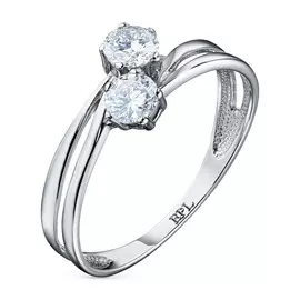 Кольцо из белого золота с бриллиантом э0901кц10092100