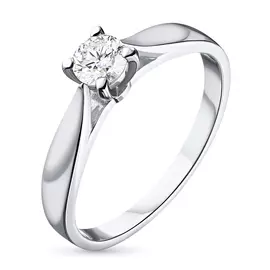 Кольцо из белого золота с бриллиантом э0901кц10151500