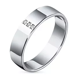 Кольцо из белого золота с бриллиантами э0901кц10153700