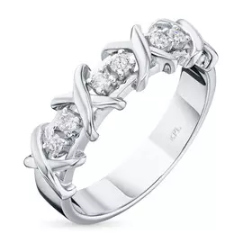 Кольцо из белого золота с бриллиантом э0901кц10166200