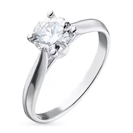 Кольцо из белого золота с бриллиантом э0901кц10173100