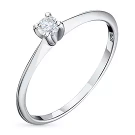 Кольцо из белого золота с бриллиантом э0901кц10200131