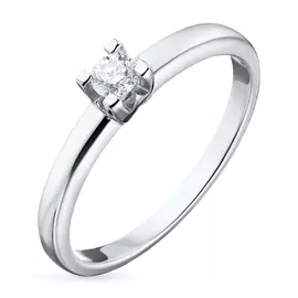 Кольцо из белого золота с бриллиантом э0901кц11102000
