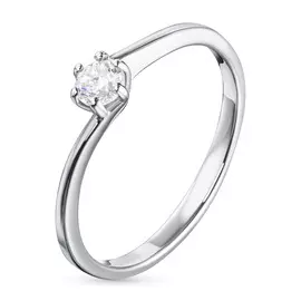 Кольцо из белого золота с бриллиантом э0901кц11200201