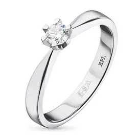 Кольцо из белого золота с бриллиантом э0901кц12150900