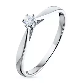 Кольцо из белого золота с бриллиантом э0901кц12154300