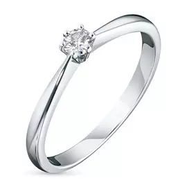 Кольцо из белого золота с бриллиантом э0901кц12154500