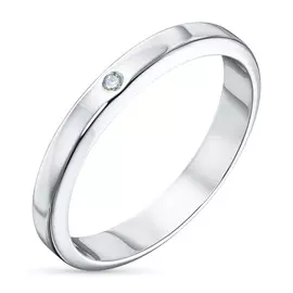 Кольцо из белого золота с бриллиантом э0901кц12200555