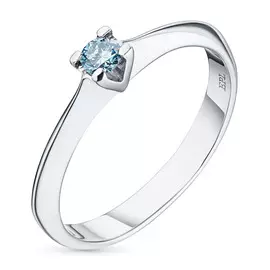 Кольцо из белого золота с бриллиантом э0912кц09190130