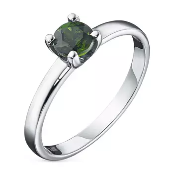 Кольцо из белого золота с хромдиопсидом э0905кц10161700