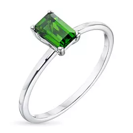 Кольцо из белого золота с хромдиопсидом э0905кц04210412