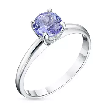 Кольцо из белого золота с танзанитом э0908кц11102400
