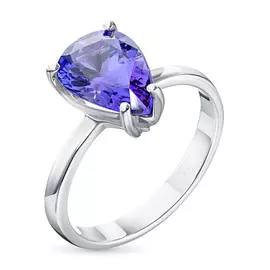 Кольцо из белого золота с танзанитом э0908кц07210457