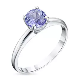 Кольцо из белого золота с танзанитом э0908кц11102400