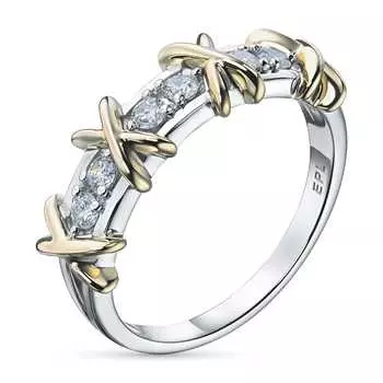 Кольцо из комбинированного золота э4812кц07156100_white