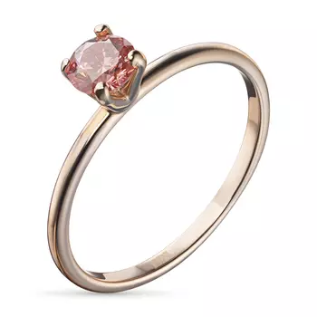 Помолвочное кольцо из красного золота э0212кц07200355_pink