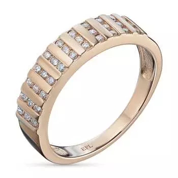 Кольцо из красного золота с бриллиантами э0201кц10210126