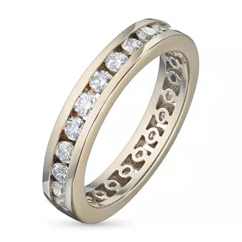 Кольцо из красного золота с бриллиантами э02к120936