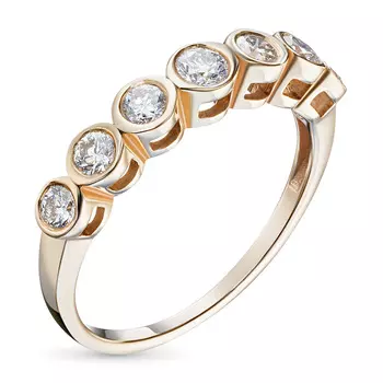 Кольцо из красного золота с бриллиантами э0201кц08100700