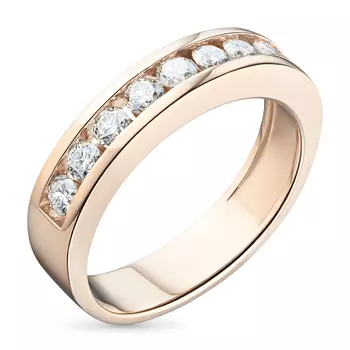 Кольцо из красного золота с бриллиантами э0201кц05102300