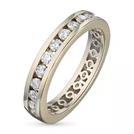 Кольцо из красного золота с бриллиантом э0201кц12093600