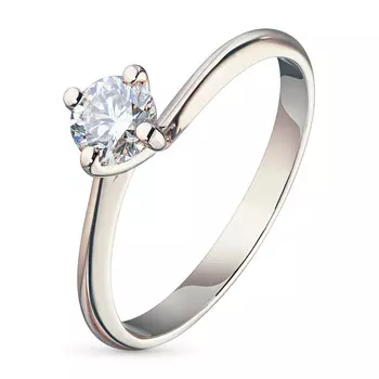 Кольцо из красного золота с бриллиантом э0201кц04200688