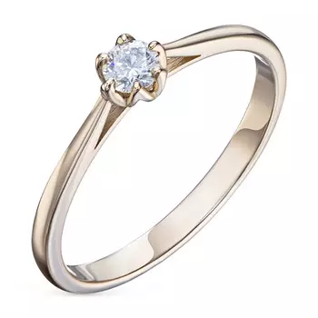 Кольцо из красного золота с бриллиантом э0201кц05166800