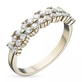 Кольцо из красного золота с бриллиантом э0201кц07173700