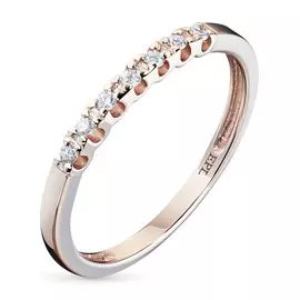 Кольцо из красного золота с бриллиантом э0201кц02183000