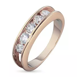 Кольцо из красного золота с бриллиантами э0201кц03135900