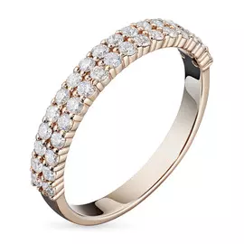 Кольцо из красного золота с бриллиантом э0201кц04181900