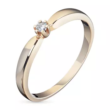 Кольцо из красного золота с бриллиантом э0201кц05151500