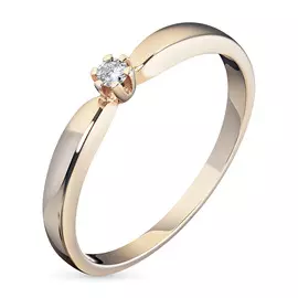 Кольцо из красного золота с бриллиантом э0201кц05151500