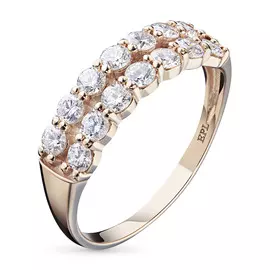 Кольцо из красного золота с бриллиантами э0201кц08149000