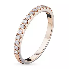 Кольцо из красного золота с бриллиантом э0201кц08161100