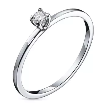 Кольцо из платины с бриллиантом э0501кц10198390
