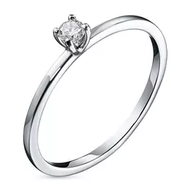 Кольцо из платины с бриллиантом э0501кц10198390