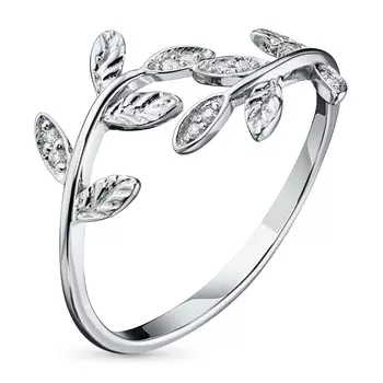 Кольцо из серебра э0612кц01157400_white